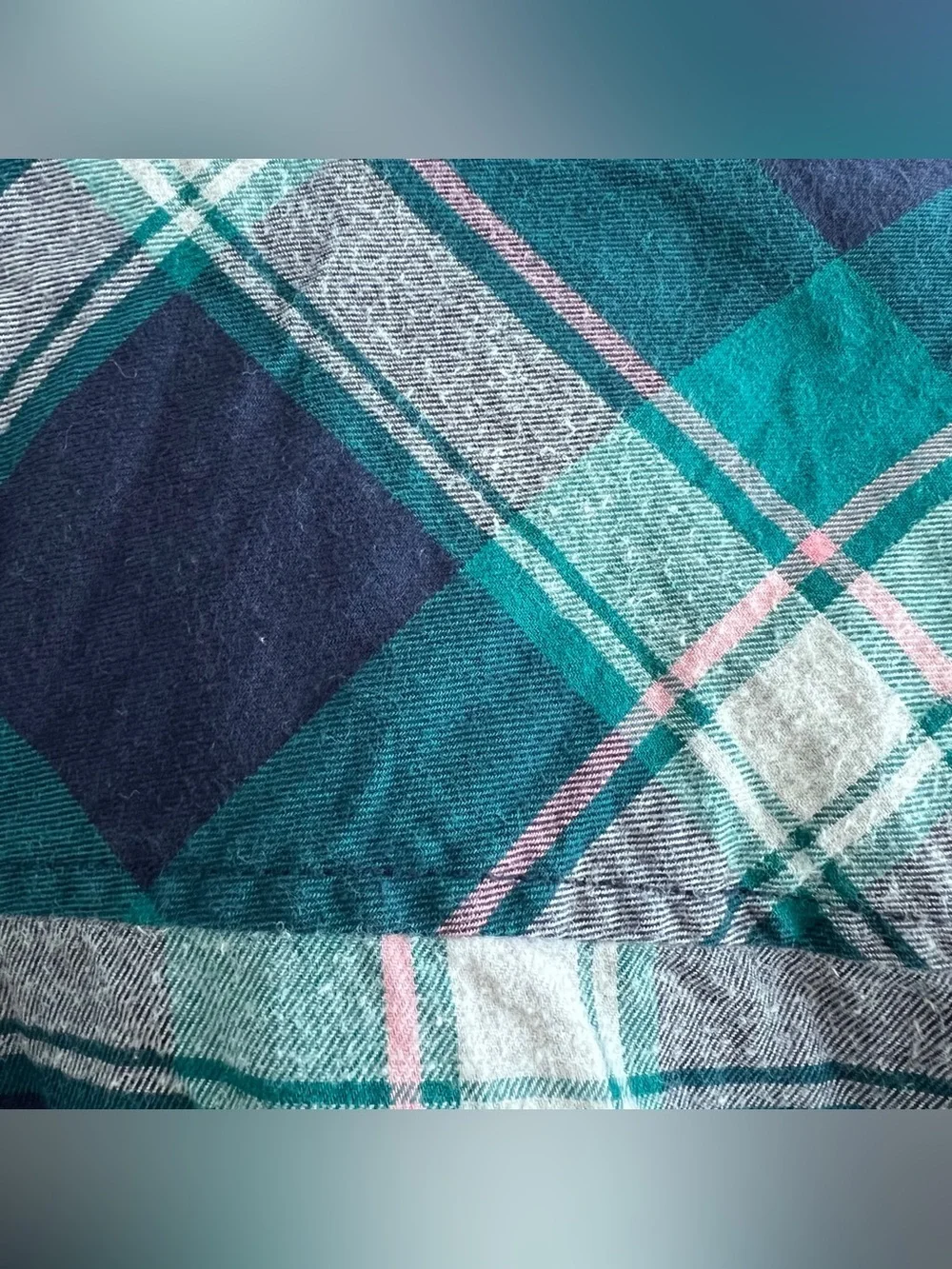 J. Crew Blue Green Plaid Button-Down Shirt